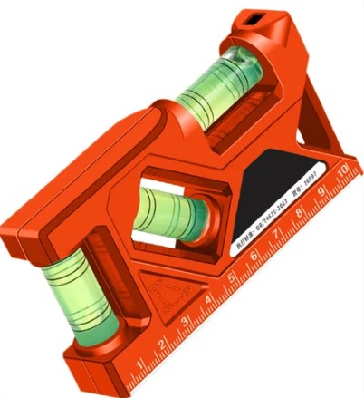 Mini Level with 3 Levels – 150mm Torpedo Spirit Level, 45°/90°/360° Bubble Vials | Aluminum Frame, Shockproof Ends, Magnetic Edge | UAE Carpenter Pocket Precision Alignment Tool